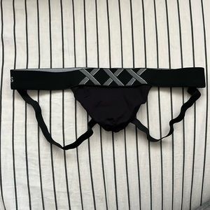 N2N XXX Black Jockstrap Brief Medium